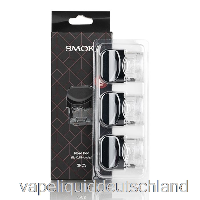 Smok Nord Ersatz-Pod-Kartuschen Nord 3er-Pack Pods [keine Spulen Inkl.] Vape-Flüssigkeit